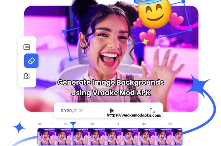 Generate Image Backgrounds Using Vmake Mod APK